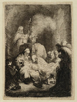 KG 03590
          <br/>
          De besnijdenis van Jezus: kleine plaat (B 48)
          <br/>
          <em>Rembrandt (1606-1669)</em>